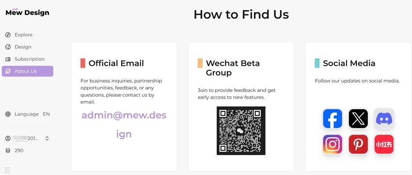 about mew design